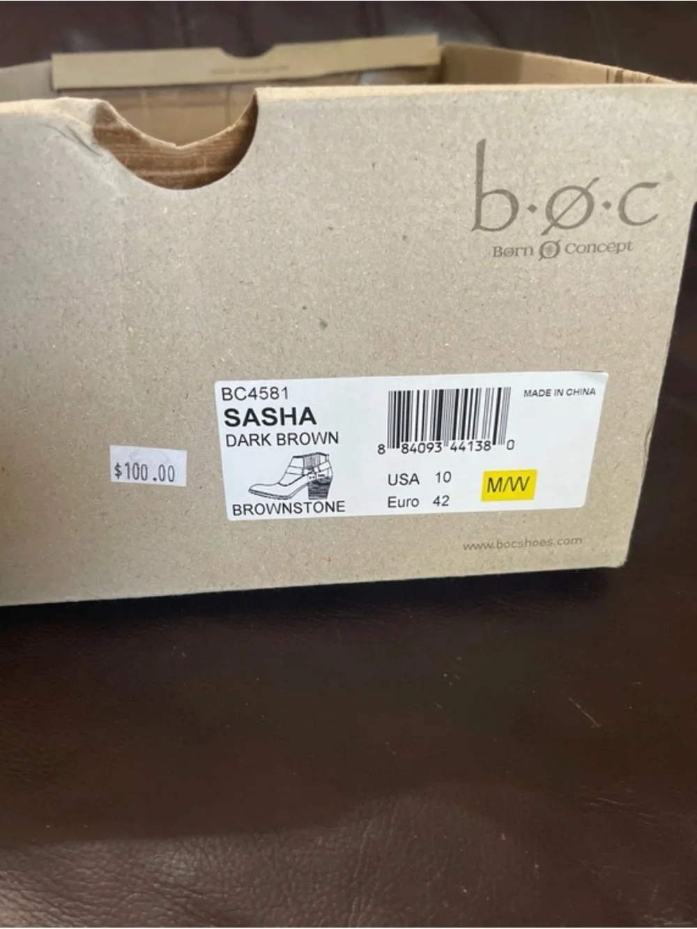 Women’s Born Sasha Brown Leather Ankle boots